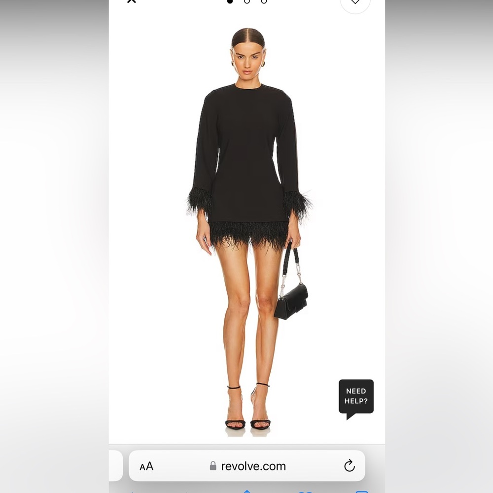 LIKELY/ REVOLVE Long Sleeve Marullo Dress in Black